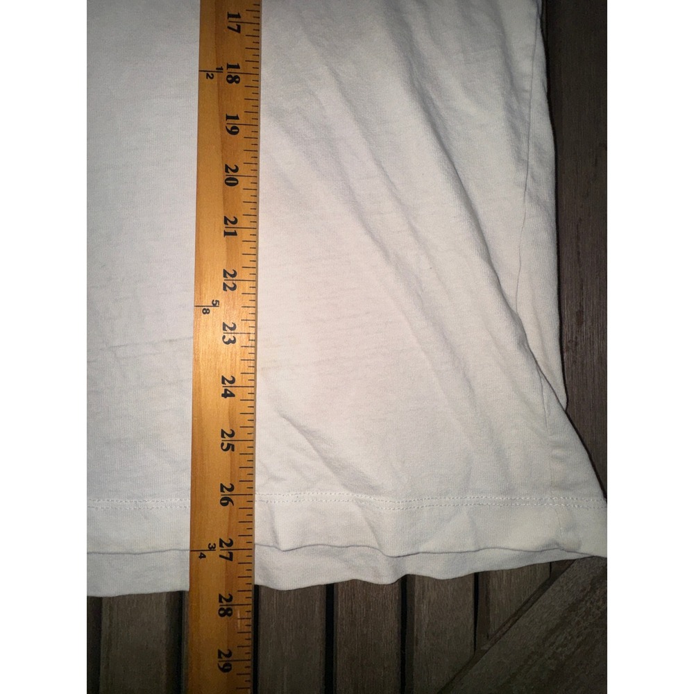 AllSaints Underground Oversized T-Shirt Mens Medium Ecru Tokyo London Logo - Picture 5 of 10